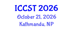 International Conference on Chemical Science and Technology (ICCST) October 21, 2026 - Kathmandu, Nepal