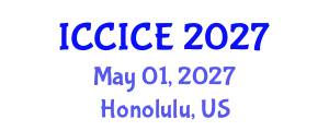 International Conference on Communication, Information and Computer Engineering (ICCICE) May 01, 2027 - Honolulu, United States