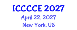 International Conference on Communication, Control and Computer Engineering (ICCCCE) April 22, 2027 - New York, United States