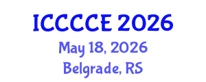 International Conference on Communication, Control and Computer Engineering (ICCCCE) May 18, 2026 - Belgrade, Serbia
