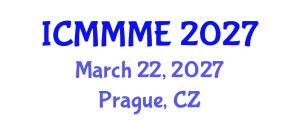 International Conference on Mechanical, Manufacturing and Mechatronics Engineering (ICMMME) March 22, 2027 - Prague, Czechia