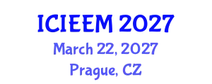 International Conference on Industrial Engineering and Engineering Management (ICIEEM) March 22, 2027 - Prague, Czechia