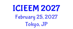International Conference on Industrial Engineering and Engineering Management (ICIEEM) February 25, 2027 - Tokyo, Japan