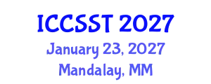 International Conference on Computer Science and Systems Technology (ICCSST) January 23, 2027 - Mandalay, Myanmar