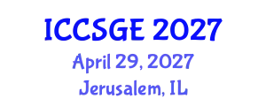 International Conference on Concrete, Structural and Geotechnical Engineering (ICCSGE) April 29, 2027 - Jerusalem, Israel