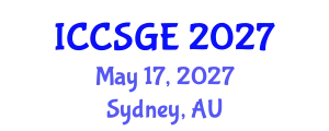 International Conference on Concrete, Structural and Geotechnical Engineering (ICCSGE) May 17, 2027 - Sydney, Australia