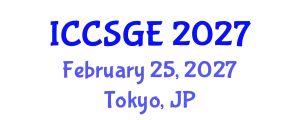 International Conference on Concrete, Structural and Geotechnical Engineering (ICCSGE) February 25, 2027 - Tokyo, Japan