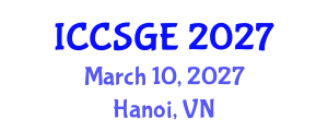 International Conference on Concrete, Structural and Geotechnical Engineering (ICCSGE) March 10, 2027 - Hanoi, Vietnam