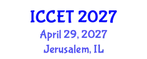 International Conference on Control Engineering and Technology (ICCET) April 29, 2027 - Jerusalem, Israel