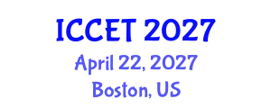 International Conference on Control Engineering and Technology (ICCET) April 22, 2027 - Boston, United States