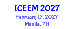 International Conference on Engineering, Economics and Management (ICEEM) February 17, 2027 - Manila, Philippines