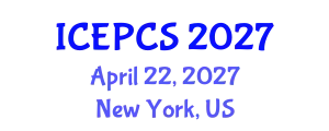 International Conference on Economics, Politics and Civil Society (ICEPCS) April 22, 2027 - New York, United States