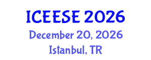 International Conference on Electrical, Electronics and Systems Engineering (ICEESE) December 20, 2026 - Istanbul, Turkey