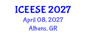 International Conference on Electrical, Electronics and Systems Engineering (ICEESE) April 08, 2027 - Athens, Greece