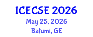 International Conference on Electronics and Communication Systems Engineering (ICECSE) May 25, 2026 - Batumi, Georgia