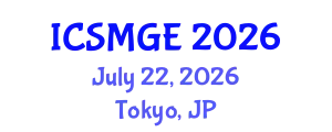 International Conference on Soil Mechanics and Geotechnical Engineering (ICSMGE) July 22, 2026 - Tokyo, Japan