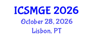 International Conference on Soil Mechanics and Geotechnical Engineering (ICSMGE) October 28, 2026 - Lisbon, Portugal