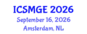 International Conference on Soil Mechanics and Geotechnical Engineering (ICSMGE) September 16, 2026 - Amsterdam, Netherlands