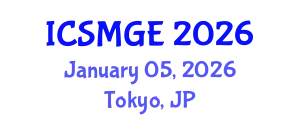 International Conference on Soil Mechanics and Geotechnical Engineering (ICSMGE) January 05, 2026 - Tokyo, Japan