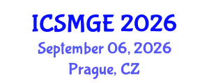 International Conference on Soil Mechanics and Geotechnical Engineering (ICSMGE) September 06, 2026 - Prague, Czechia