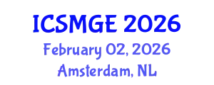 International Conference on Soil Mechanics and Geotechnical Engineering (ICSMGE) February 02, 2026 - Amsterdam, Netherlands