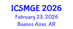 International Conference on Soil Mechanics and Geotechnical Engineering (ICSMGE) February 23, 2026 - Buenos Aires, Argentina