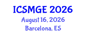 International Conference on Soil Mechanics and Geotechnical Engineering (ICSMGE) August 16, 2026 - Barcelona, Spain