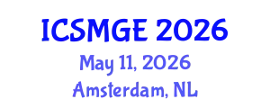 International Conference on Soil Mechanics and Geotechnical Engineering (ICSMGE) May 11, 2026 - Amsterdam, Netherlands