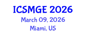 International Conference on Soil Mechanics and Geotechnical Engineering (ICSMGE) March 09, 2026 - Miami, United States