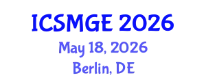 International Conference on Soil Mechanics and Geotechnical Engineering (ICSMGE) May 18, 2026 - Berlin, Germany