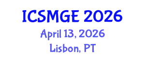 International Conference on Soil Mechanics and Geotechnical Engineering (ICSMGE) April 13, 2026 - Lisbon, Portugal