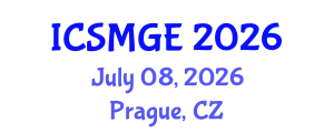 International Conference on Soil Mechanics and Geotechnical Engineering (ICSMGE) July 08, 2026 - Prague, Czechia