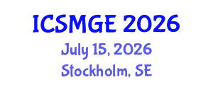 International Conference on Soil Mechanics and Geotechnical Engineering (ICSMGE) July 15, 2026 - Stockholm, Sweden