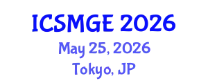 International Conference on Soil Mechanics and Geotechnical Engineering (ICSMGE) May 25, 2026 - Tokyo, Japan