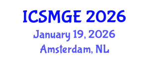 International Conference on Soil Mechanics and Geotechnical Engineering (ICSMGE) January 19, 2026 - Amsterdam, Netherlands