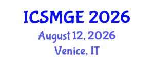 International Conference on Soil Mechanics and Geotechnical Engineering (ICSMGE) August 12, 2026 - Venice, Italy