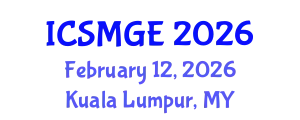 International Conference on Soil Mechanics and Geotechnical Engineering (ICSMGE) February 12, 2026 - Kuala Lumpur, Malaysia