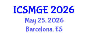 International Conference on Soil Mechanics and Geotechnical Engineering (ICSMGE) May 25, 2026 - Barcelona, Spain