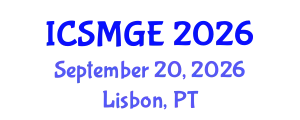 International Conference on Soil Mechanics and Geotechnical Engineering (ICSMGE) September 20, 2026 - Lisbon, Portugal