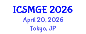 International Conference on Soil Mechanics and Geotechnical Engineering (ICSMGE) April 20, 2026 - Tokyo, Japan
