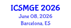 International Conference on Soil Mechanics and Geotechnical Engineering (ICSMGE) June 08, 2026 - Barcelona, Spain