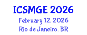 International Conference on Soil Mechanics and Geotechnical Engineering (ICSMGE) February 12, 2026 - Rio de Janeiro, Brazil