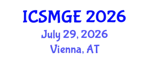 International Conference on Soil Mechanics and Geotechnical Engineering (ICSMGE) July 29, 2026 - Vienna, Austria