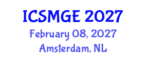 International Conference on Soil Mechanics and Geotechnical Engineering (ICSMGE) February 08, 2027 - Amsterdam, Netherlands