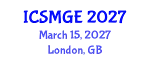 International Conference on Soil Mechanics and Geotechnical Engineering (ICSMGE) March 15, 2027 - London, United Kingdom