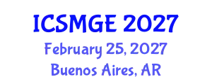 International Conference on Soil Mechanics and Geotechnical Engineering (ICSMGE) February 25, 2027 - Buenos Aires, Argentina