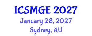 International Conference on Soil Mechanics and Geotechnical Engineering (ICSMGE) January 28, 2027 - Sydney, Australia