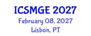 International Conference on Soil Mechanics and Geotechnical Engineering (ICSMGE) February 08, 2027 - Lisbon, Portugal
