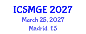 International Conference on Soil Mechanics and Geotechnical Engineering (ICSMGE) March 25, 2027 - Madrid, Spain