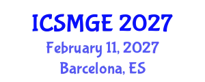 International Conference on Soil Mechanics and Geotechnical Engineering (ICSMGE) February 11, 2027 - Barcelona, Spain